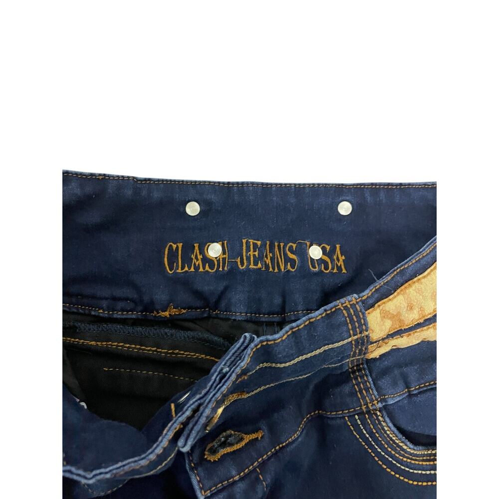 Clash Jeans USA Skinny Jeans Womens 9 Blue Denim Medium Wash Mid Rise LP8079 - Picture 3 of 7